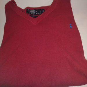 Polo Ralph Lauren 100% Cotton V-Neck Sweater
